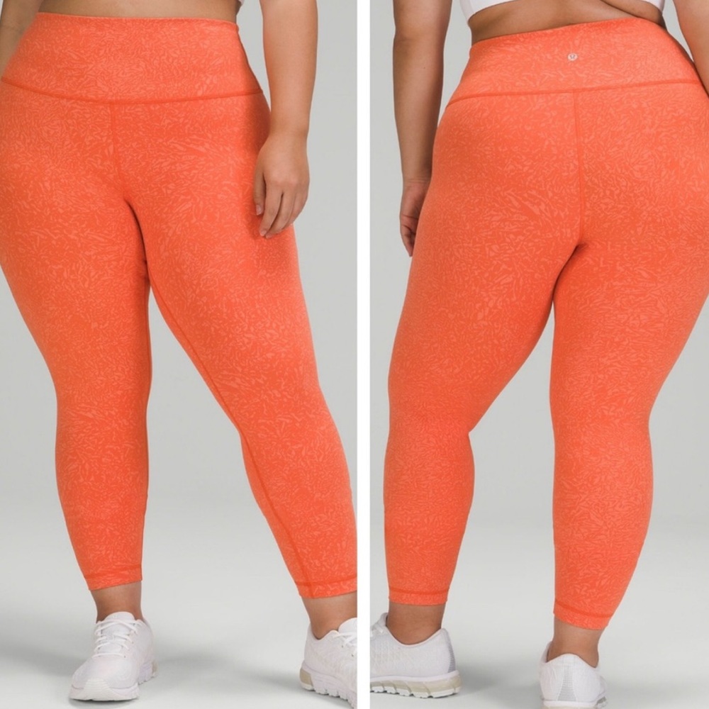 NWOT WUNDER TRAIN HIGH-RISE TIGHT 25" CORAL SIZE 20